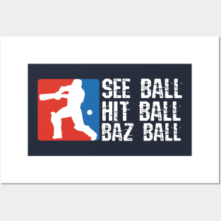 Bazball, see ball, hit ball, Bazball Posters and Art